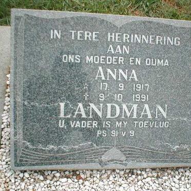 LANDMAN Anna 1917-1991
