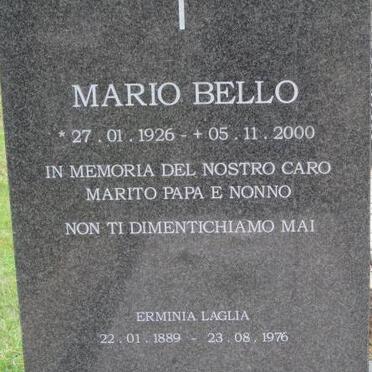 LAGLIA Erminia 1889-1976 :: BELLO Mario 1926-2000