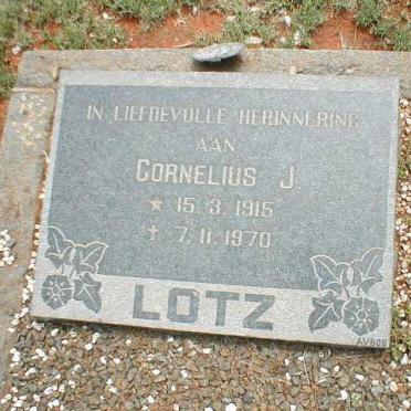 LOTZ Cornelius J. 1915-1970