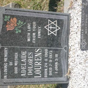 LOURENS Adelaide Dolores 1908-1973 :: WALTHAM Dale Stacey 1966-2003