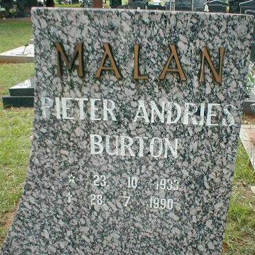 MALAN Pieter Andries Burton 1933-1990