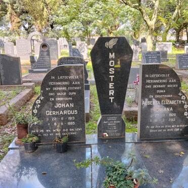 MOSTERT Johan Gerhardus 1913-1985 & Alberta Elizabeth Adriana 1920-2013