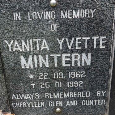 MINTERN Yanita Yvette 1962-1992