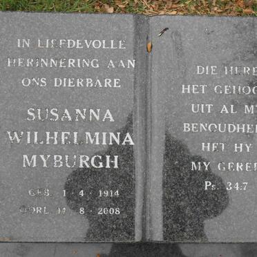 MYBURGH Susanna Wilhelmina 1914-2008 :: VENTER Peter William 193?-2008 _2