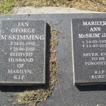 MCSKIMMING Ian George 1950-2010 :: MCSKIMMING Marilyn Ann 1953-2012