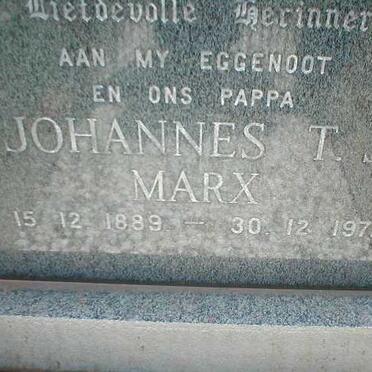 MARX Johannes T.J. 1889-1971
