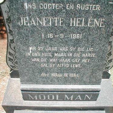 MOOLMAN Jeanette Helene -1961