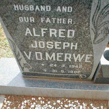 MERWE Alfred Joseph, v.d. 1942-1982