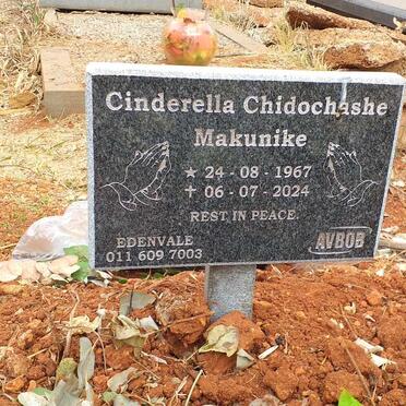 MAKUNIKE Cinderella Chidochashe 1967-2024