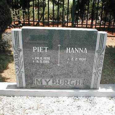 MYBURGH Piet 1930-1985 &amp; Hanna 1934-