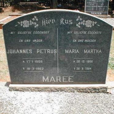 MAREE Johannes Petrus 1908-1964 &amp; Maria Martha 1908-1964