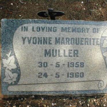 MULLER Yvonne Marquerite 1958-1960