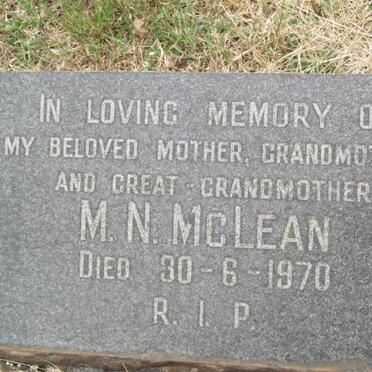 MCLEAN M.N. -1970