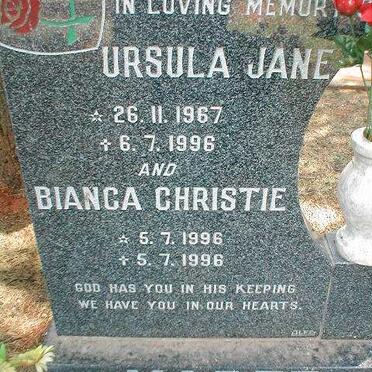 MAREE Ursula Jane 1967-1996 :: MAREE Bianca Christie 1996-1996