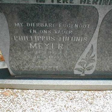 MEYER Philippus Theunis 1922-1975