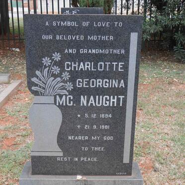 MCNAUGHT Charlotte Georgina 1894-1981