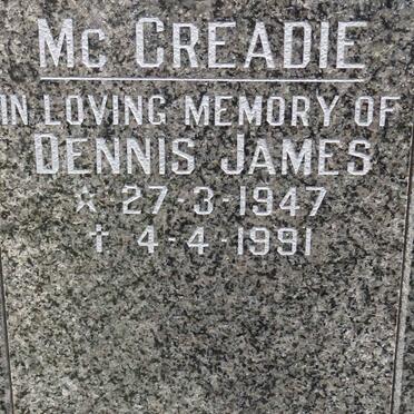 MCCREADIE Dennis James 1947-1991