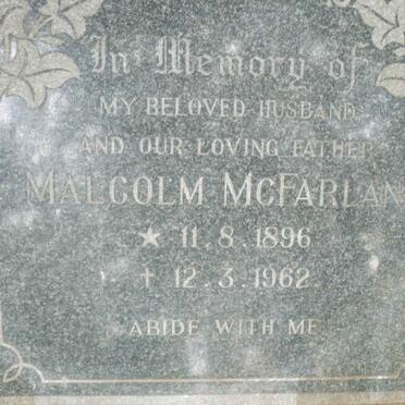 MCFARLANE Malcolm 1896-1962