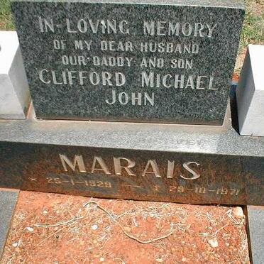 MARAIS Clifford Michael John 1929-1971