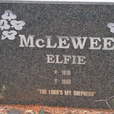 MCLEWEE Elfie 1910-1999