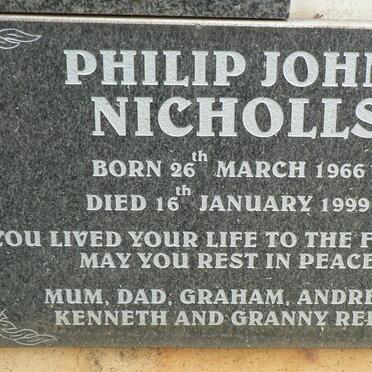 NICHOLLS Philip John 1966-1999