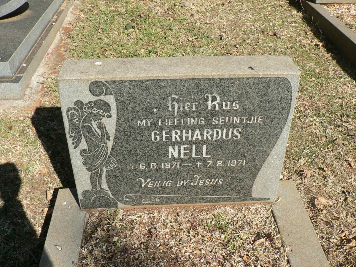 NELL Gerhardus 1971-1971