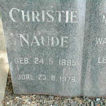 NAUDE Christie 1895-1976