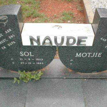 NAUDE Sol 1923-1983 &amp; Motjie