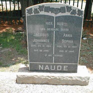 NAUDE Jacobus Johannes -1964 &amp; Anna Sophia -1964