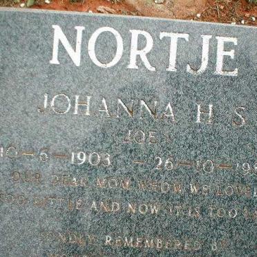 NORTJE Johanna H. S. 1903-1989