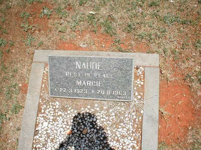 NAUDE Margie 1923-1963