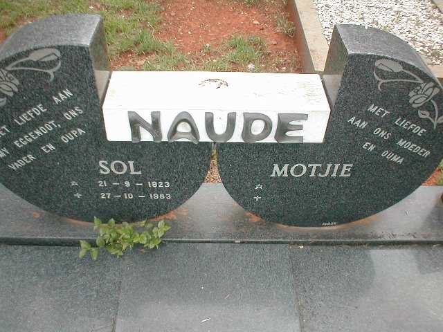 NAUDE Sol 1923-1983 &amp; Motjie