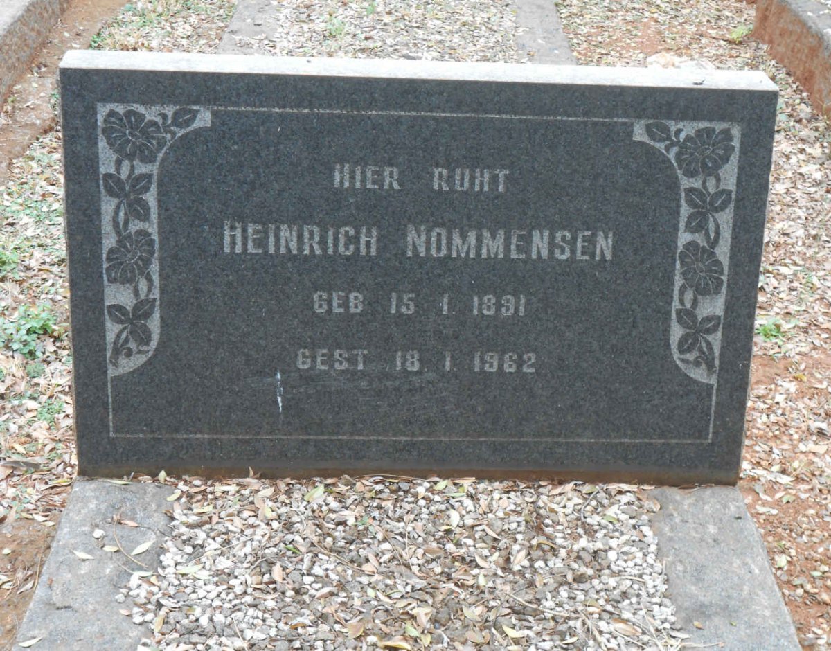 NOMMENSEN Heinrich 1891-1962