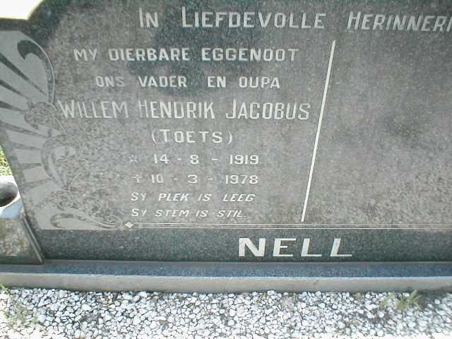 NELL Willem Hendrik Jacobus 1919-1978