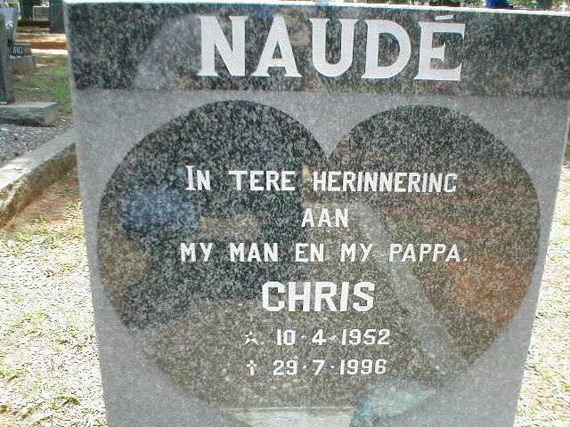 NAUDÉ Chris 1952-1996