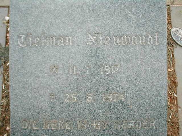 NIEWOUDT Tielman 1917-1974