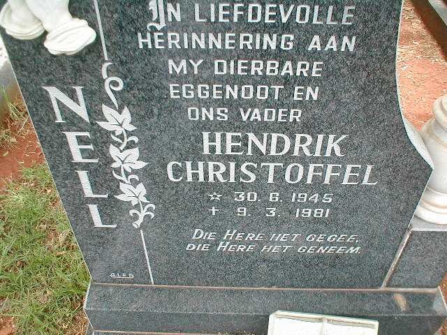 NELL Hendrik Christoffel 1945-1981