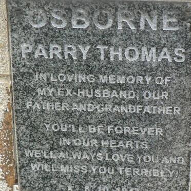 OSBORNE Parry Thomas 1947-1995