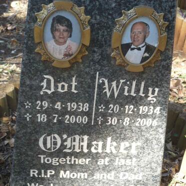 O'MAKER Willy 1934-2006 &amp; Dot 1938-2000