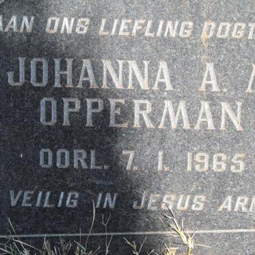OPPERMAN Johanna A.M. -1965