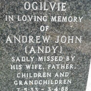 OGILVIE Andrew John 1933-1988