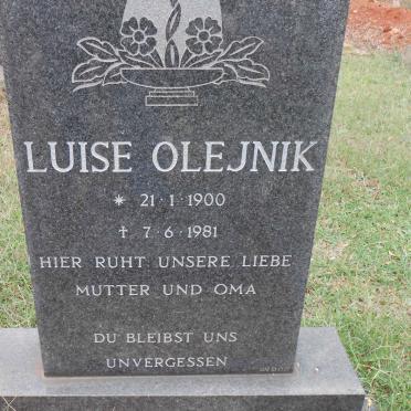 OLEJNIK Luise 1900-1981 :: WEISSHAUFT Heinz Otto 19??-19??
