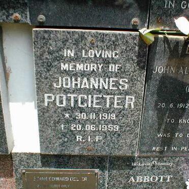 POTGIETER Johannes 1919-1959