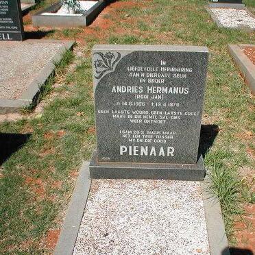 PIENAAR Andries Hermanus 1956-1978