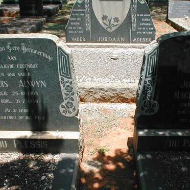 PLESSIS Louis Alwyn, du 1909-1958 &amp; Johanna Magdalena 1915-1979