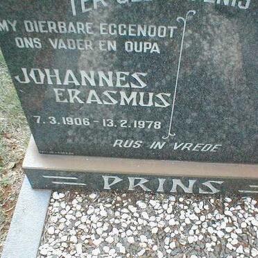 PRINS Johannes Erasmus 1906-1978