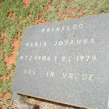 PRINSLOO Maria Johanna 1906-1979