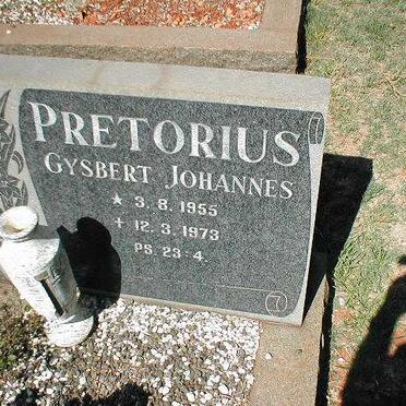 PRETORIUS Gysbert Johannes 1955-1973