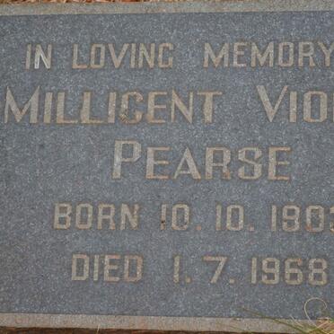 PEARSE Millicent Violet 1903-1968