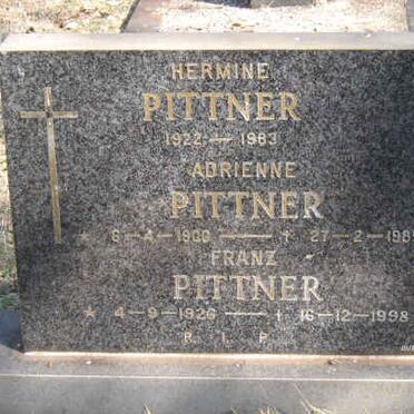 PITTNER Adrienne 1900-1985 :: PITTNER Hermine 1922-1983 :: PITTNER Franz 1926-1998